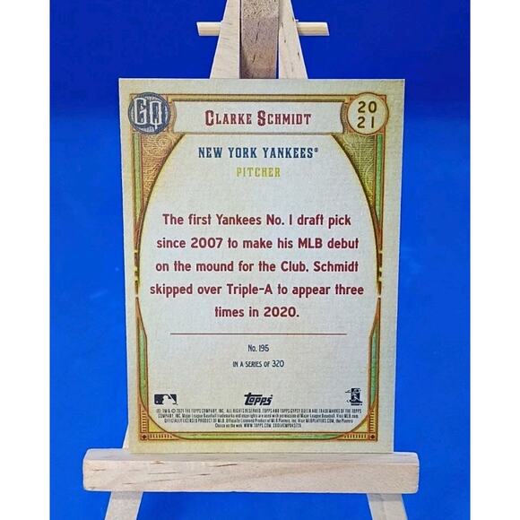 C. Schmidt Pitcher #195 Topps Gypsy Queen RC 2001 - Picture 5 of 5